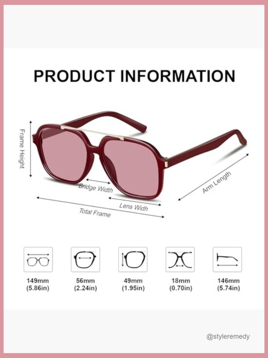 Retro Aviator Sunglasses with UV Protection Plastic Frame